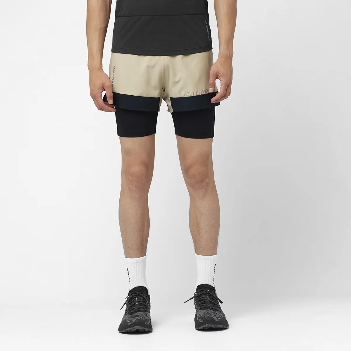 

Мужские шорты Salomon Cross 2 в 1, белый