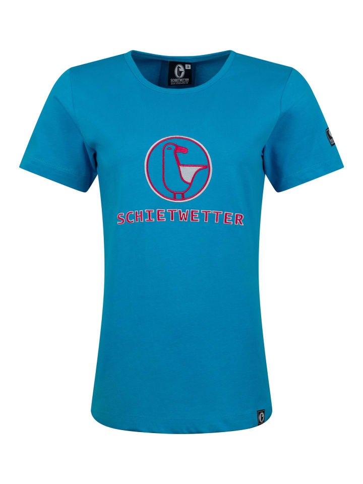 

SCHIETWETTER Футболка для плохой погоды Fine Fireproof, цвет лазурно-розовый