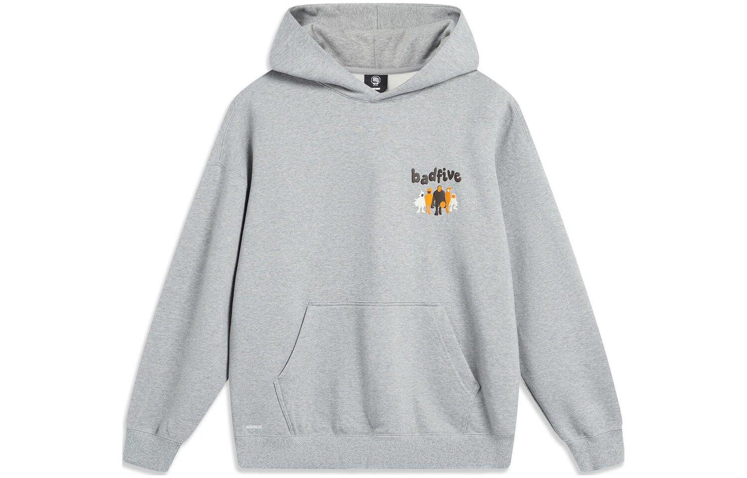 

Толстовка Badfive унисекс, цвет серый Lining, цвет Heather Gray