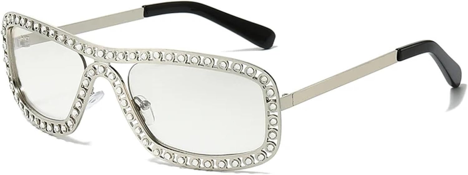 

Модные роскошные солнцезащитные очки с кристаллами для женщин, трендовые мужские солнцезащитные очки в металлической оправе с градиентными линзами, защита от УФ-излучения UV400 TVTBBVV, Silver Light Gray