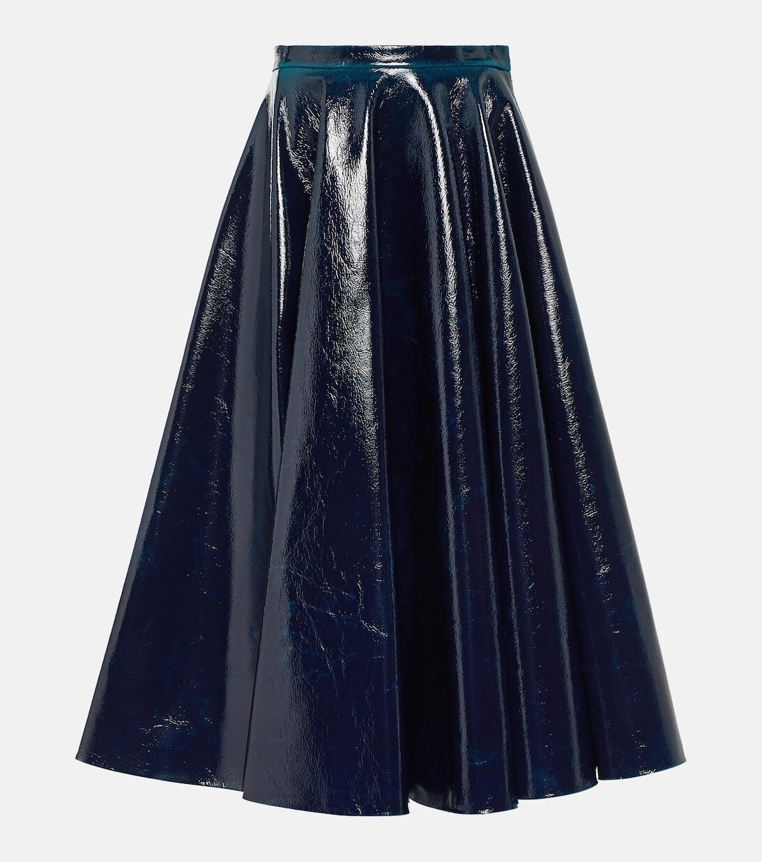 

Юбка миди из смесовой шерсти с покрытием ALAÏA, синий