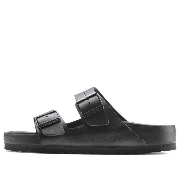 

Тапочки arizona natural leather sandals 'black' Birkenstock, черный