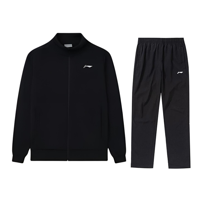 LINING Футбольная спортивная одежда мужская стандартная черная футболка+штаны — фото 3