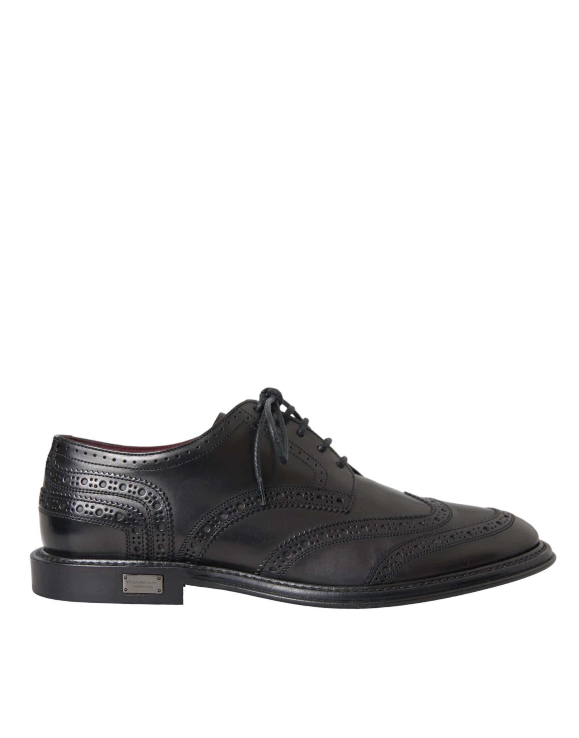 

Черные кожаные оксфордские туфли Wingtip для мужчин Dolce & Gabbana