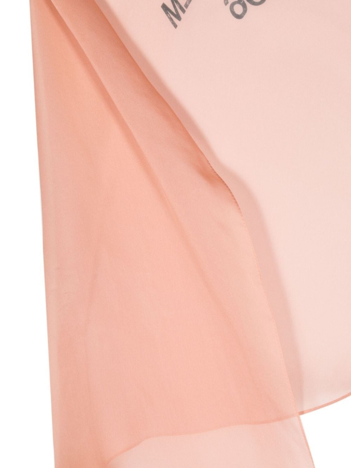 Шелковый платок с графичным принтом Acne Studios, розовый — фото 2