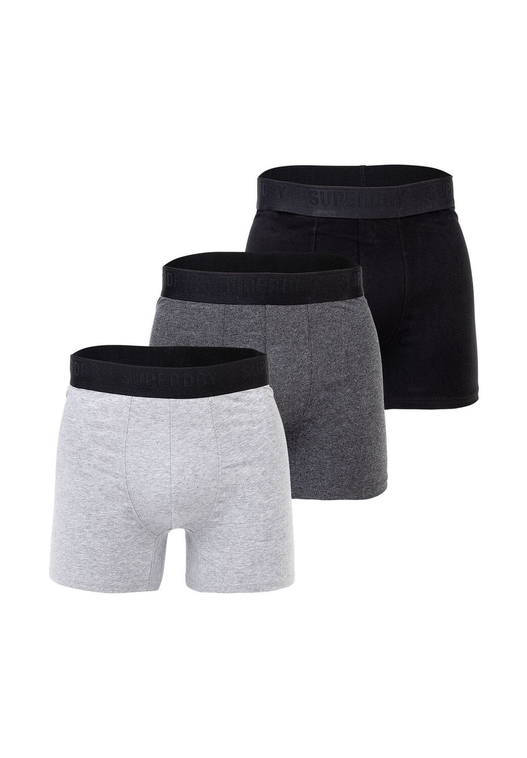 

Мужские боксеры - BOXER MULTI TRIPLE PACK, натуральный хлопок, 3 шт. в упаковке Superdry., цвет Schwarz Anthrazit Grau