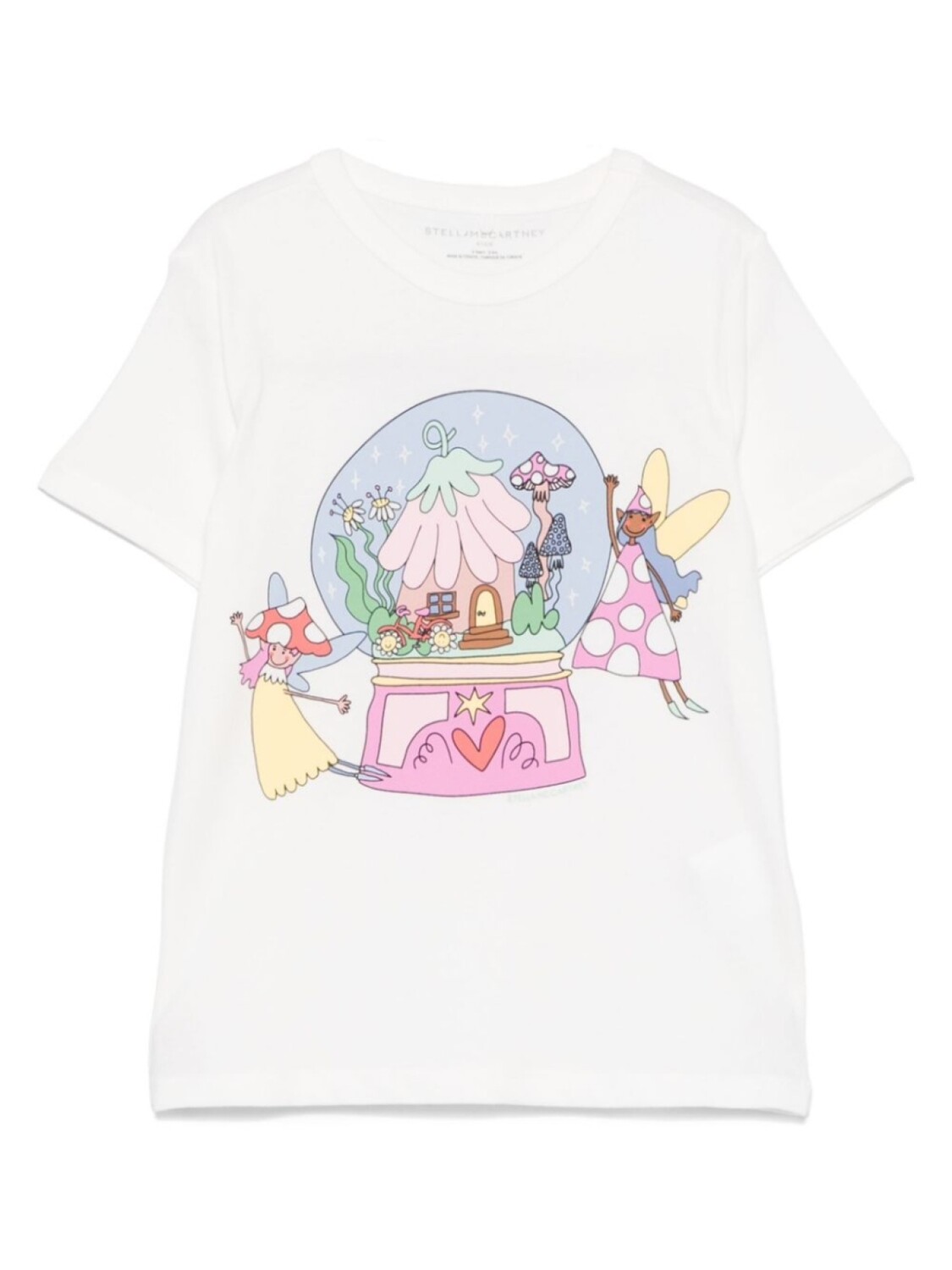 Футболка с иллюстрацией Stella McCartney Kids, белый