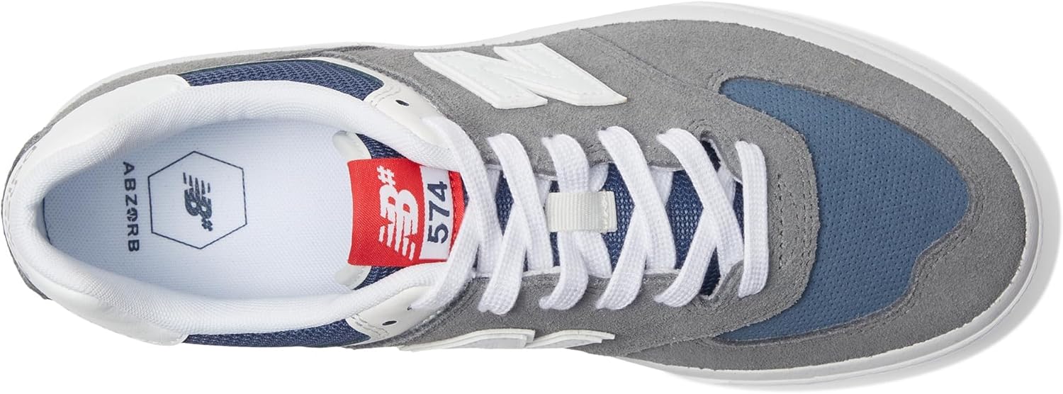 Мужские кроссовки New Balance 574 Vulc, белый/серый — фото 2