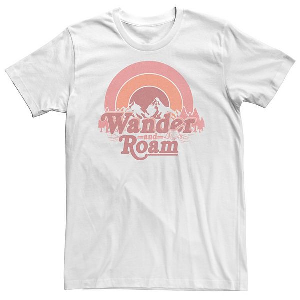 

Футболка с принтом Wander and Roam Big & Tall Unbranded