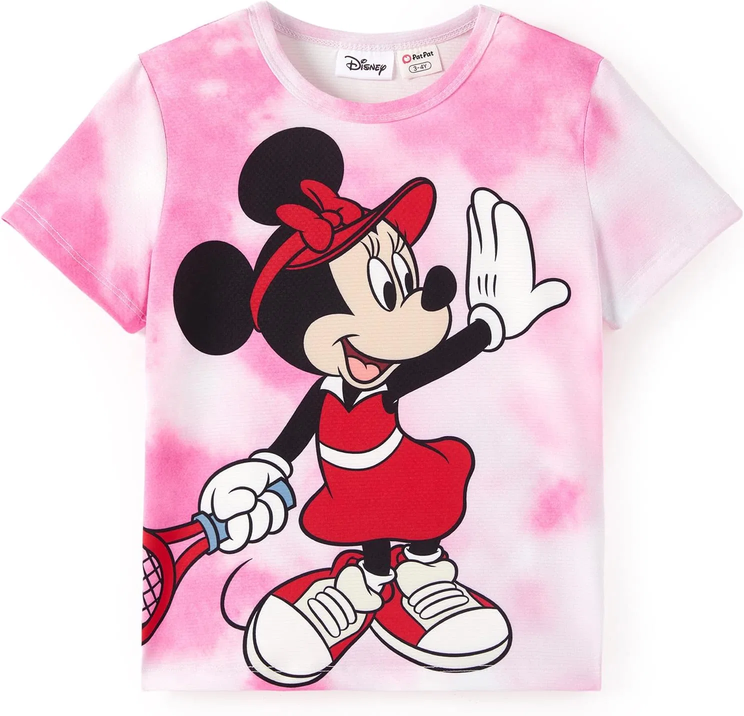 Футболка с принтом Minnie Mouse, Disney, детская, розовая, 2-9 лет — фото 3