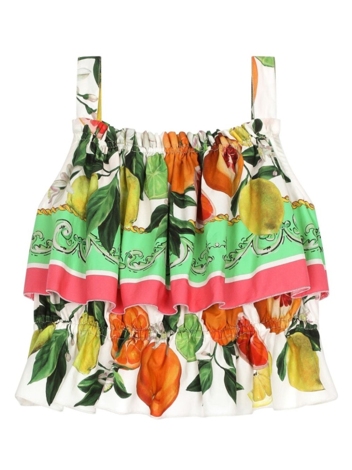 

Dolce & Gabbana топ с принтом Lemon & Orange, зеленый