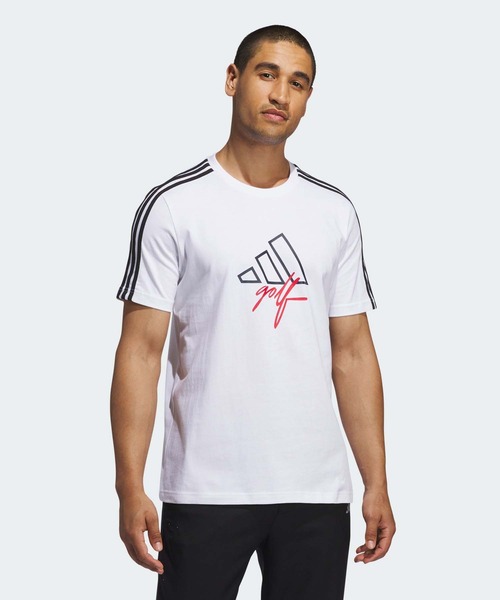 

Футболка с графическим принтом Adidas Golf, белый