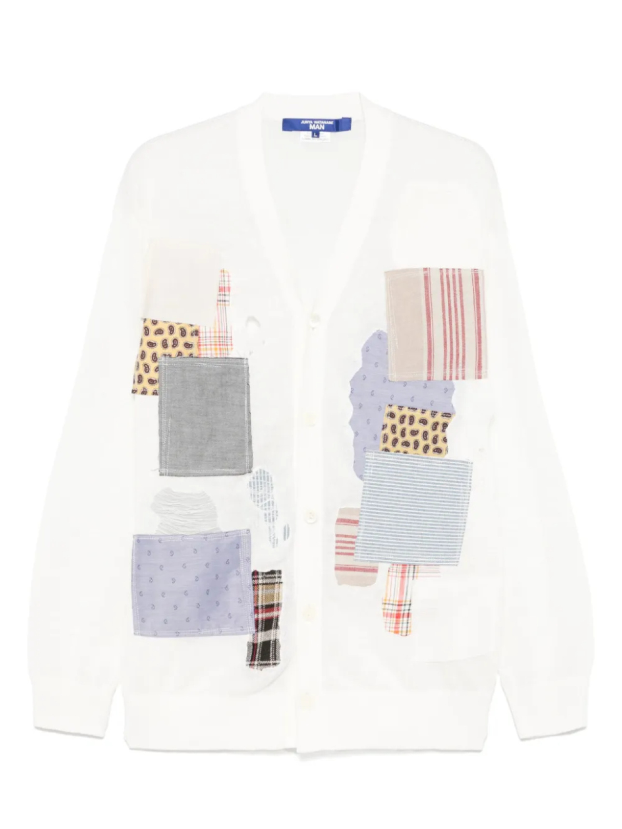 

Junya Watanabe MAN льняной кардиган, белый