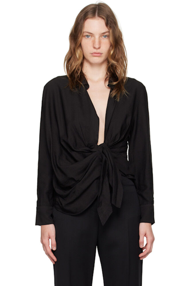 

Черная рубашка Le Chouchou 'La chemise Bahia' JACQUEMUS