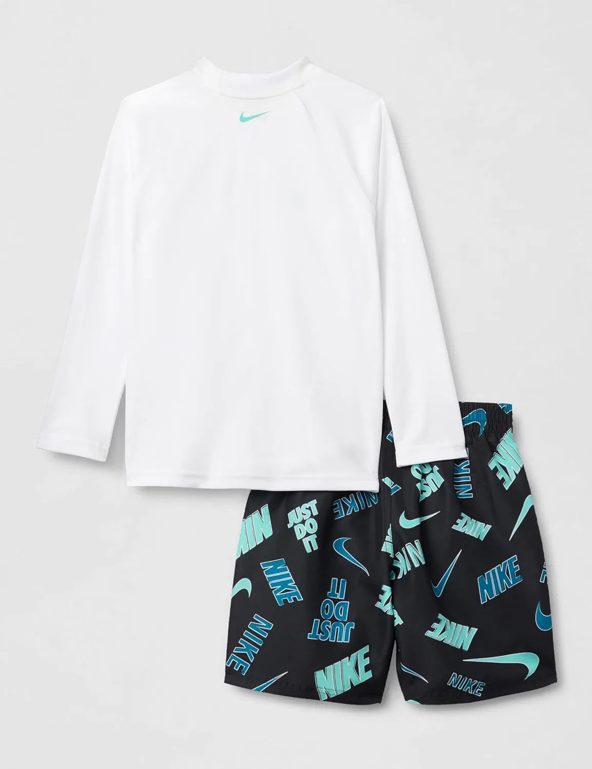 Детский спортивный комплект Nike, длинный рукав и шорты, Black — фото 2