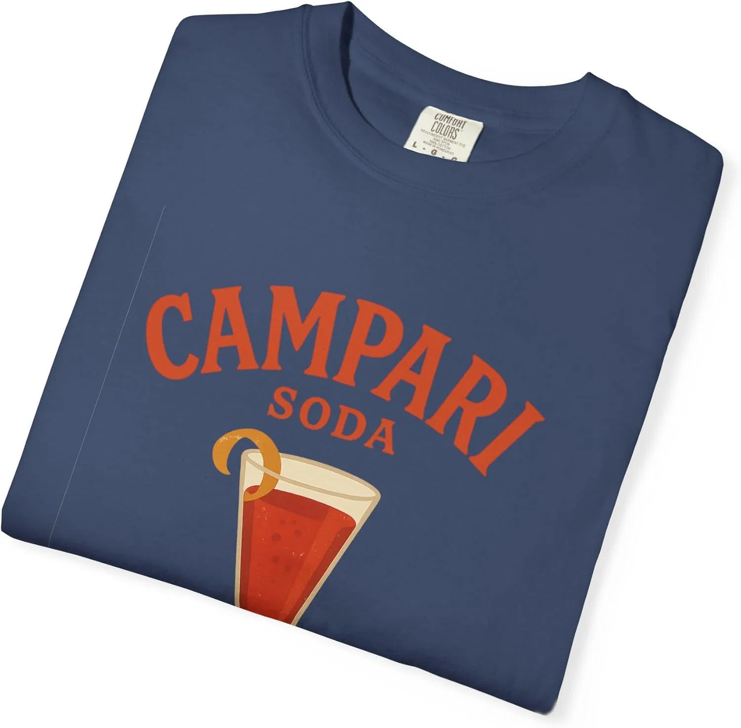 Футболка Campari Soda – винтажная футболка с изображением итальянского напитка | Ретро-футболка для любителей коктейлей и путешествий, для европейского лета — фото 3