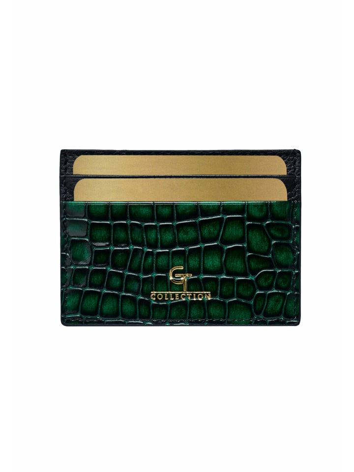 

Кошелек GT COLLECTION Kreditkartenetui GT Crocodile Print, зеленый