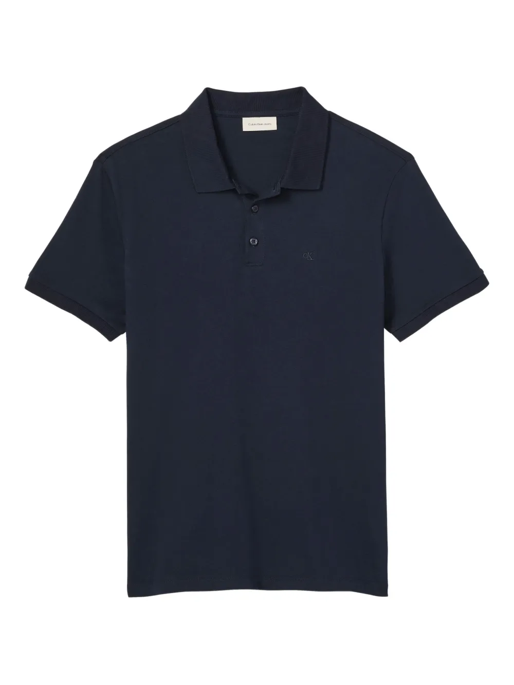 

Поло с вышивкой и пуговицами Calvin Klein Jeans, синий