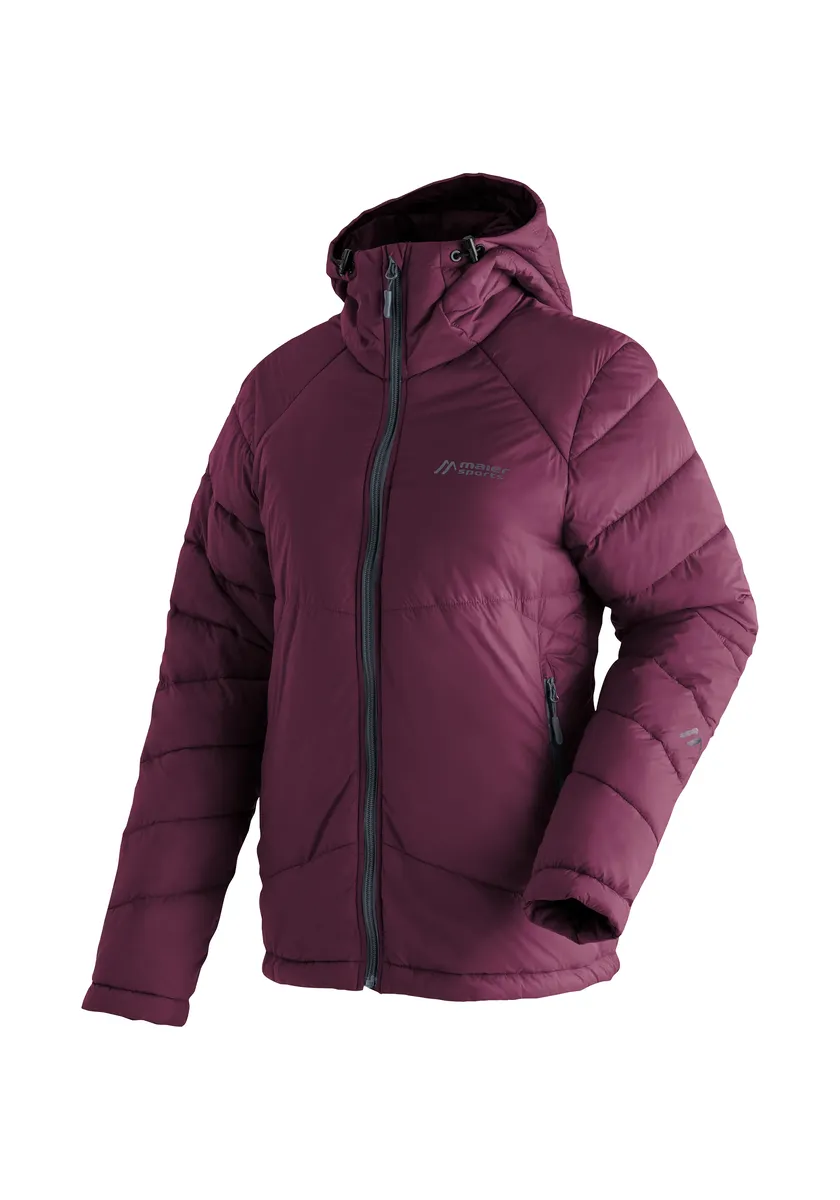 

Maier Sports Outdoor Jacket "Loket W", женская походная куртка, дышащая куртка с капюшоном, бордовый