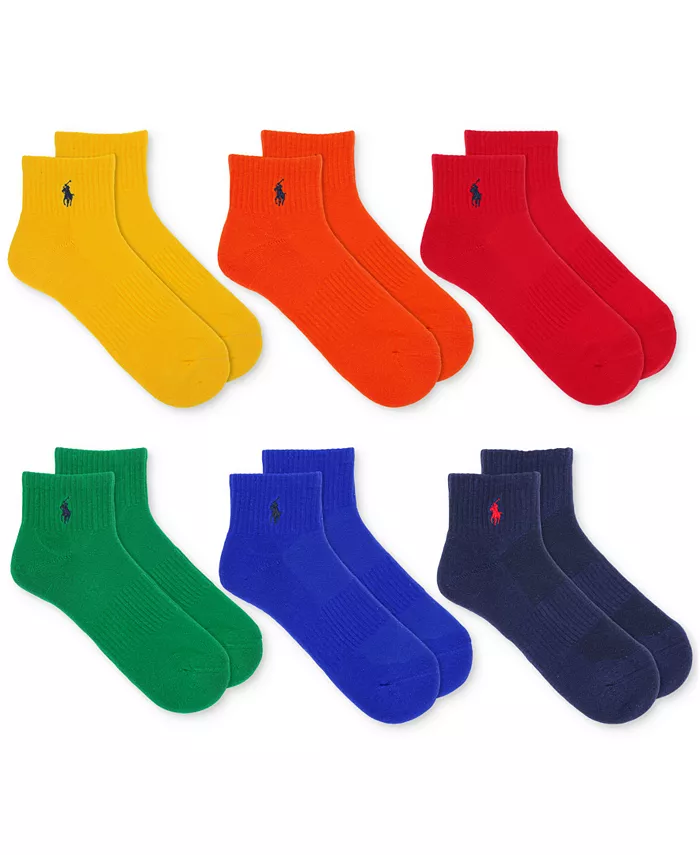 

Мужские носки Performance Colorful Quarter, 6 пар Polo Ralph Lauren, мультиколор