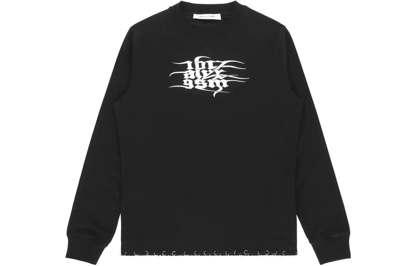 

Футболка с длинным рукавом и принтом логотипа Cotton 1017 ALYX 9SM, черный
