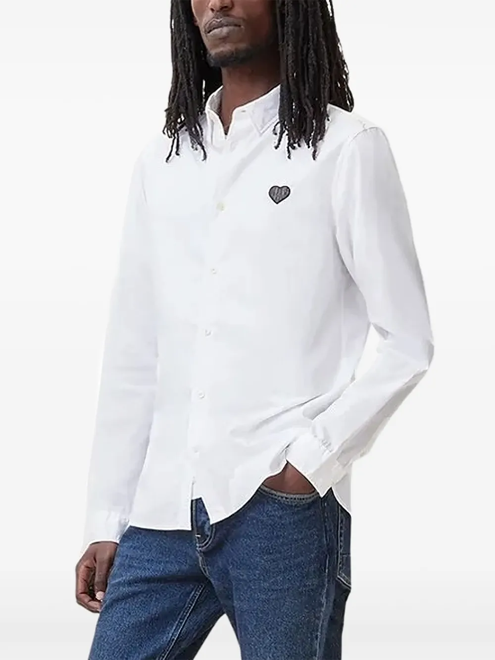 

Рубашка с сердечками AllSaints, белый