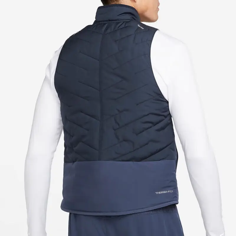 Nike Мужская синяя жилетка Therma-FIT, Blue — фото 4