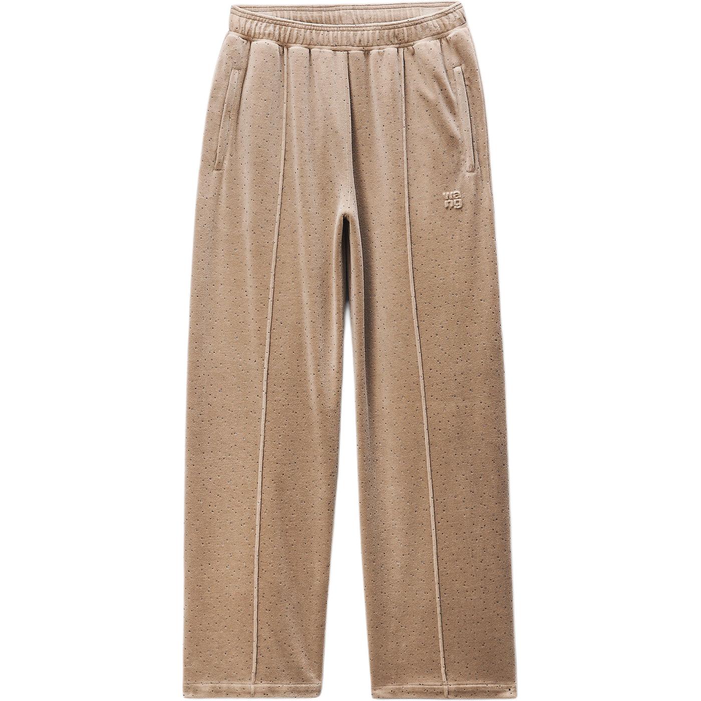 

SS26 Вязаные спортивные брюки женские Alexander Wang, warm taupe