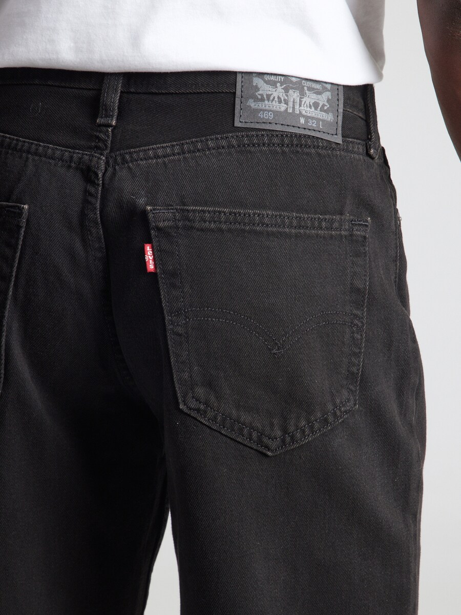 Джинсы свободного кроя LEVIS ┬о 469тДв Loose Shorts, Black denim — фото 3