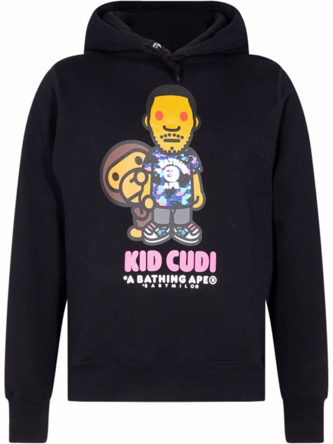 

Худи из коллаборации с Baby Milo A BATHING APE, черный