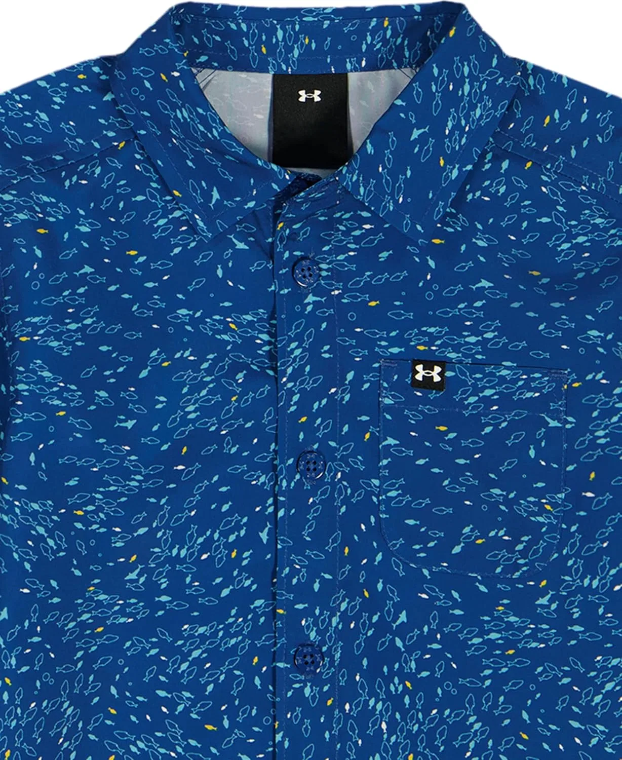 Короткий сет из футболки и шорт для мальчиков Under Armour Outdoor Collection Varsity Blue Drift — фото 4
