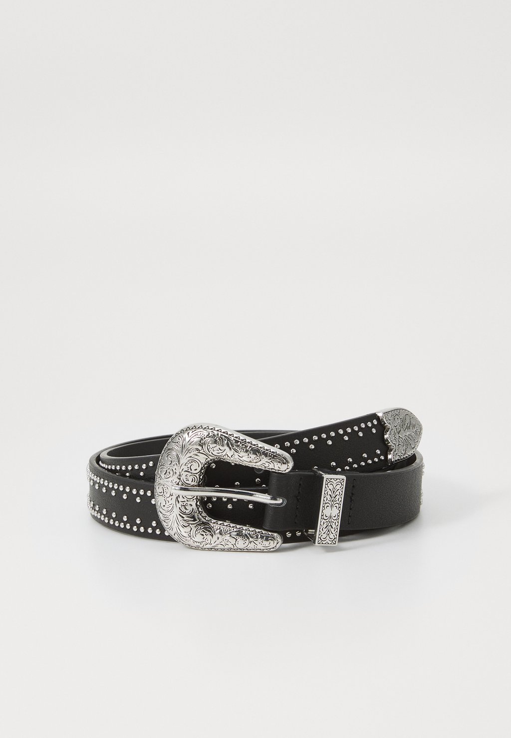 

Пояс PCARRAN STUDDED WESTERN JEANS BELT Pieces, черный
