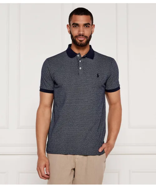 

Футболка поло Slim fit Polo Ralph Lauren, синий