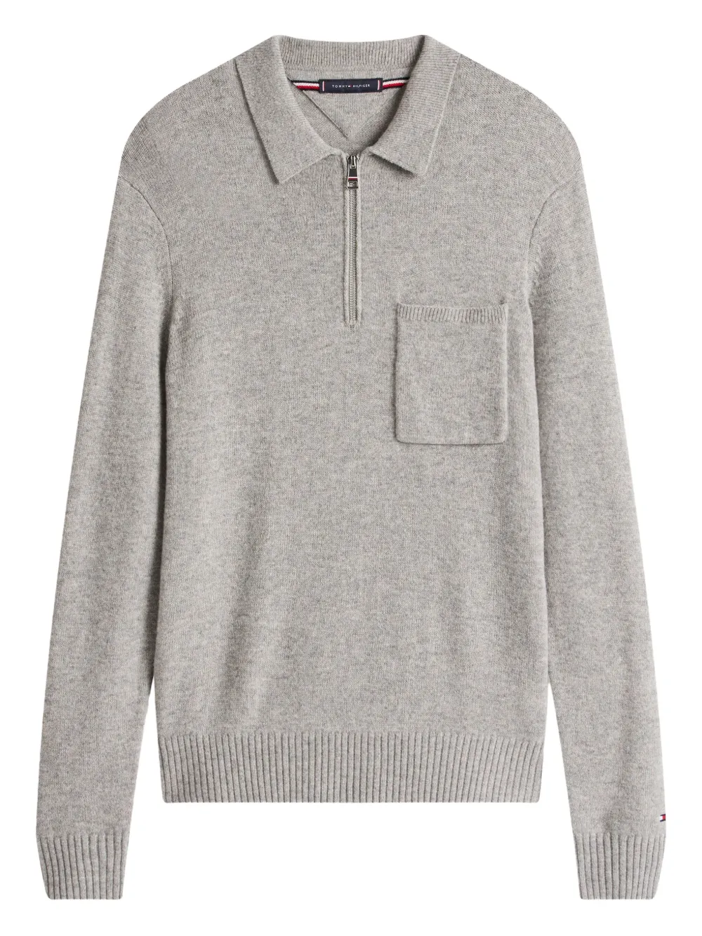 

Поло с нагрудным карманом Tommy Hilfiger, серый