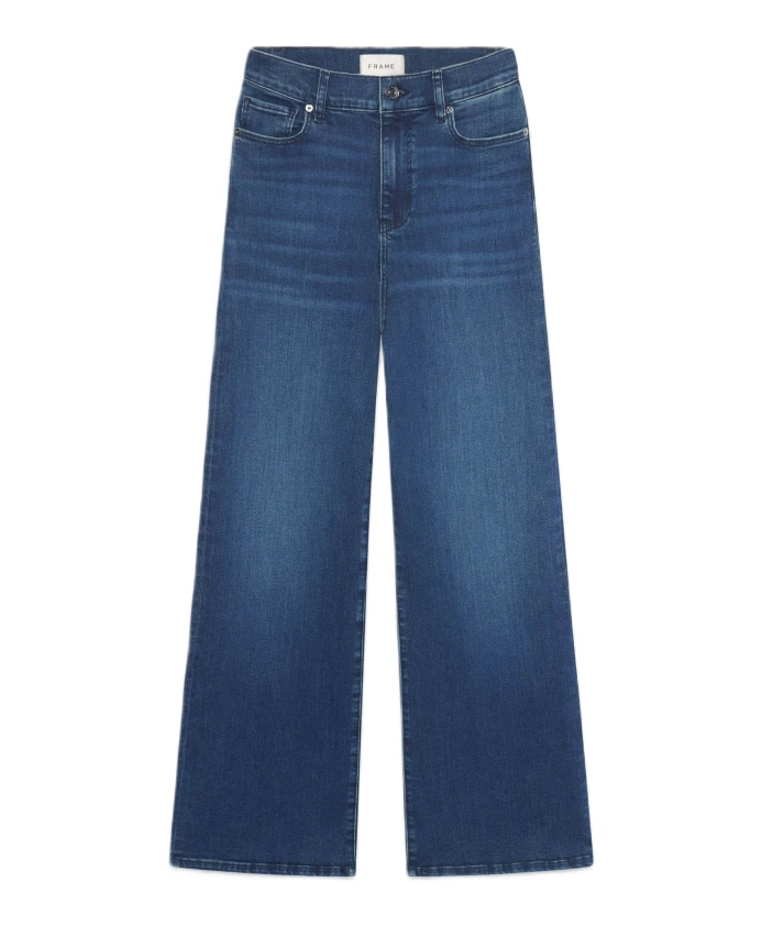 

Узкие длинные джинсы-палаццо Frame, синий