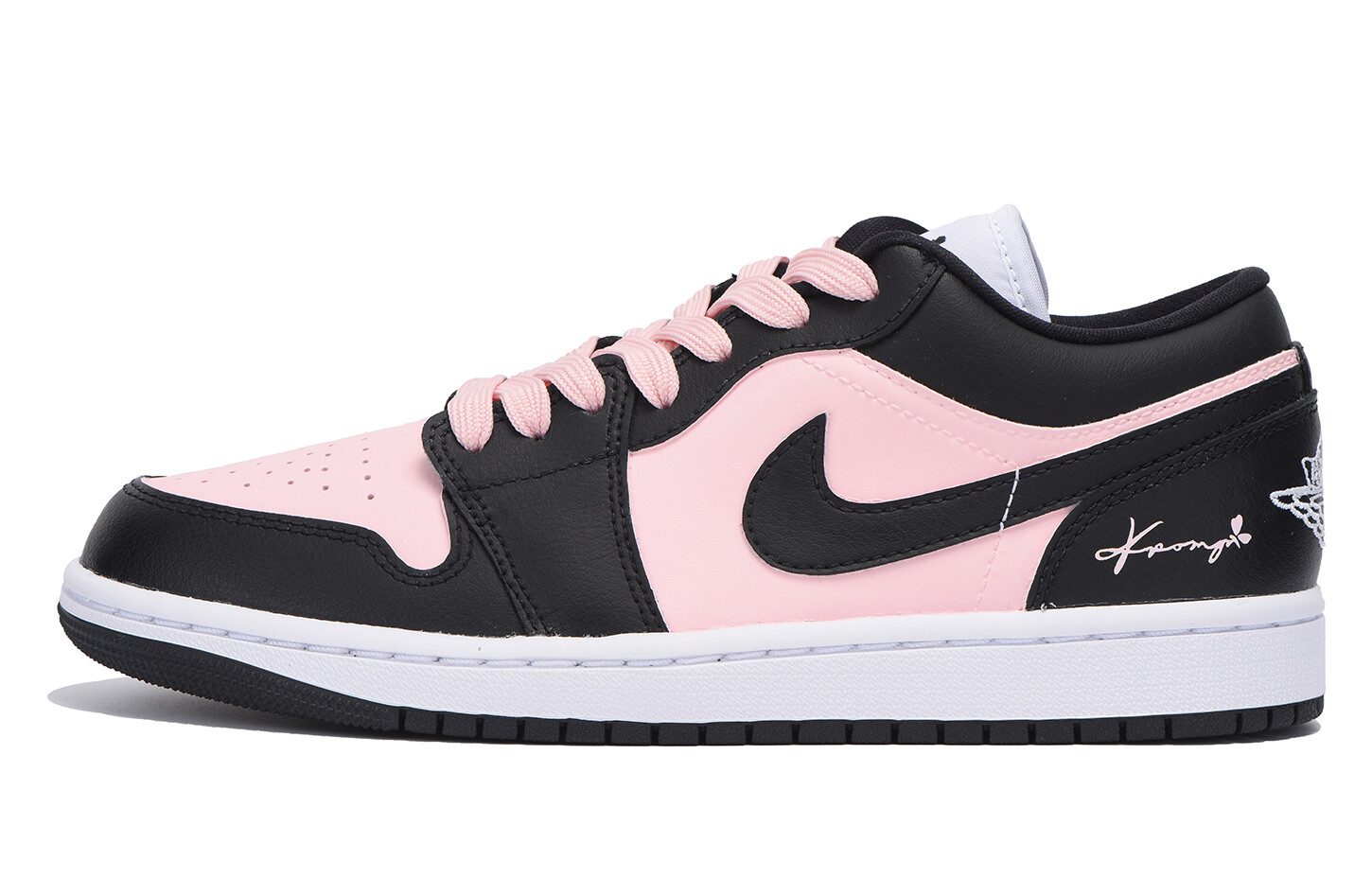 Кроссовки Air Jordan 1 Vintage Basketball Shoes Women's Low-Top Pink — фото 2