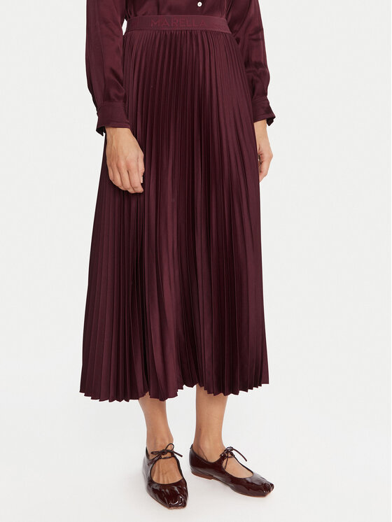 

Плиссированная юбка regular fit Pontiac 2523106045 Marella, красный