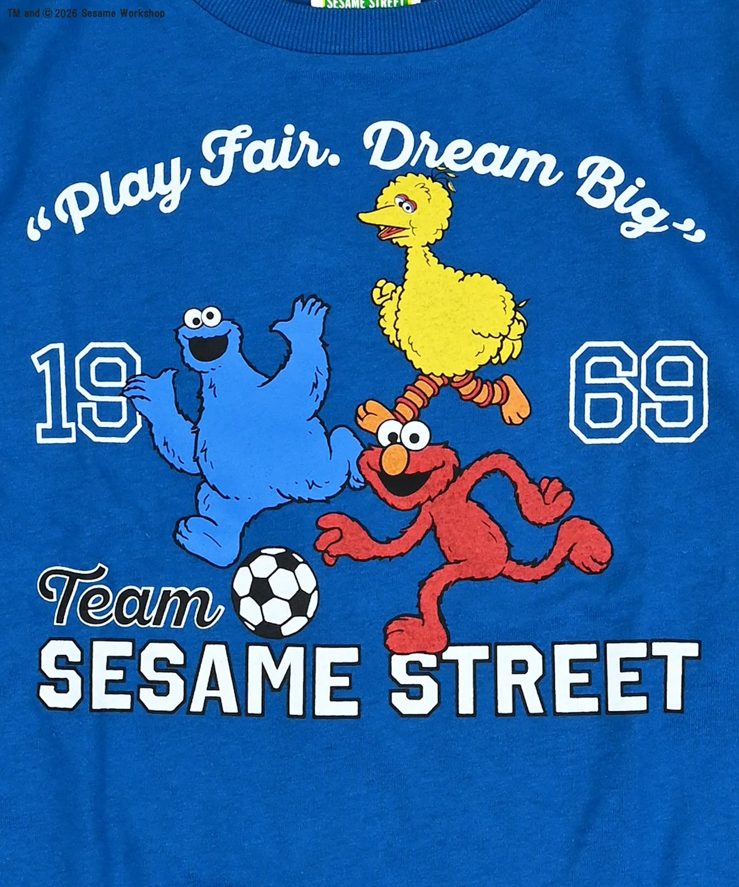 Детская футболка с принтом Sesame Street MARKEY'S белая — фото 4