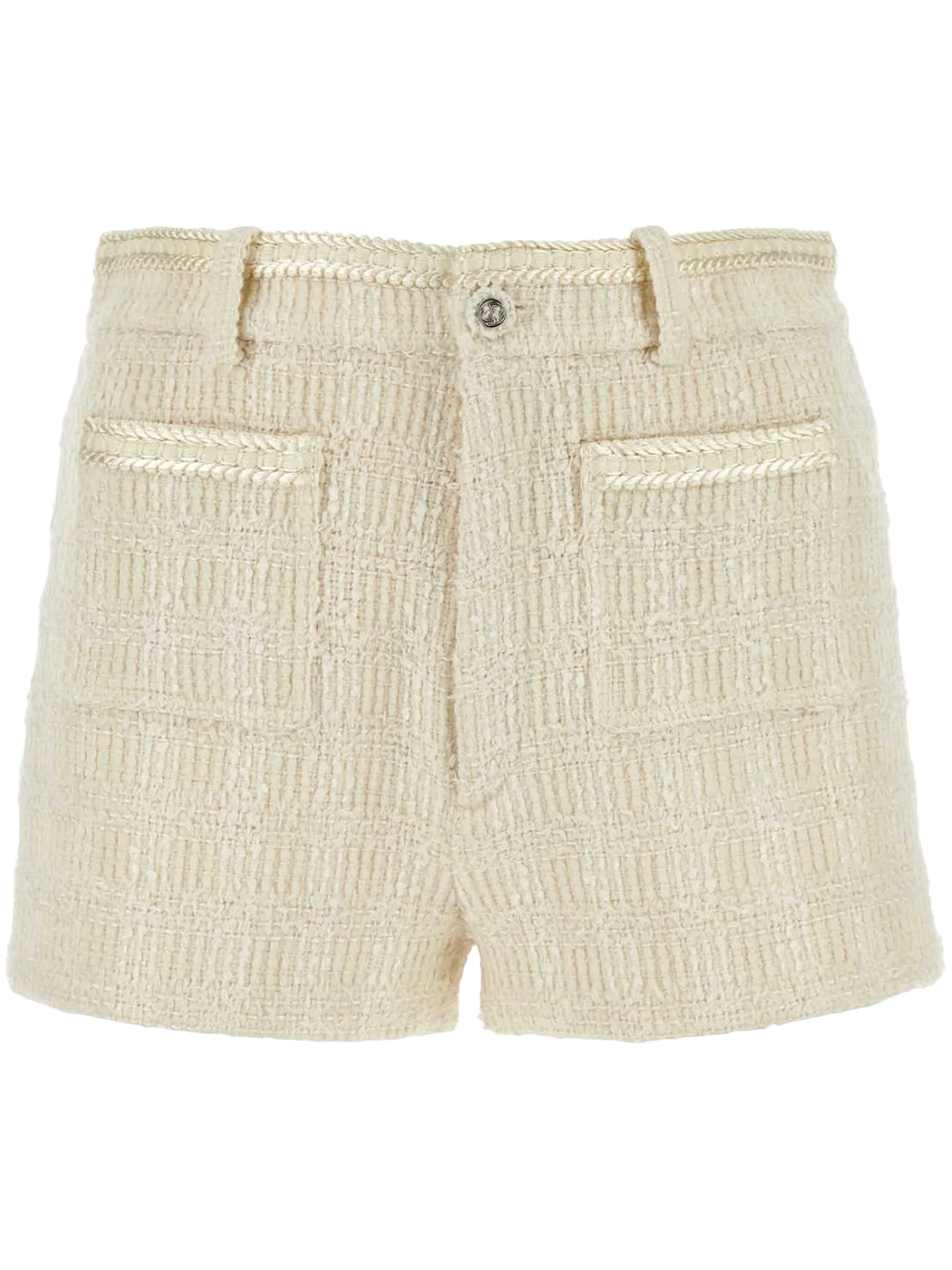 

Твидовые шорты строгого кроя из смесовой шерсти Gucci, белый