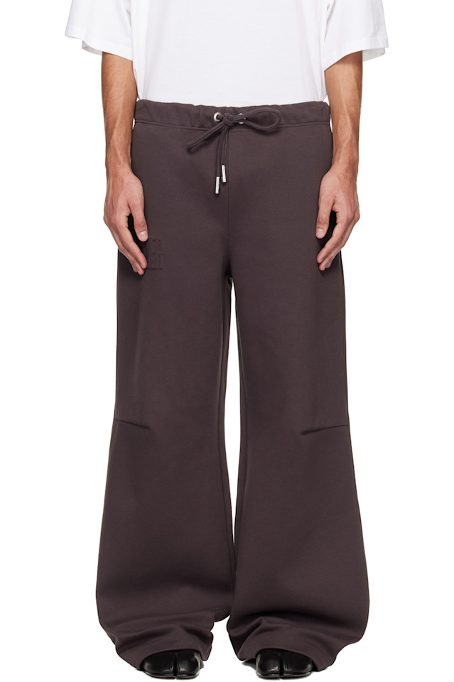 

Jean Paul Gaultier Коричневые домашние брюки с тиснением "Готье"