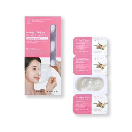 

Биоцеллюлозная маска для лица Indepth Rejuve: укрепляющая и восстанавливающая. Madforcos