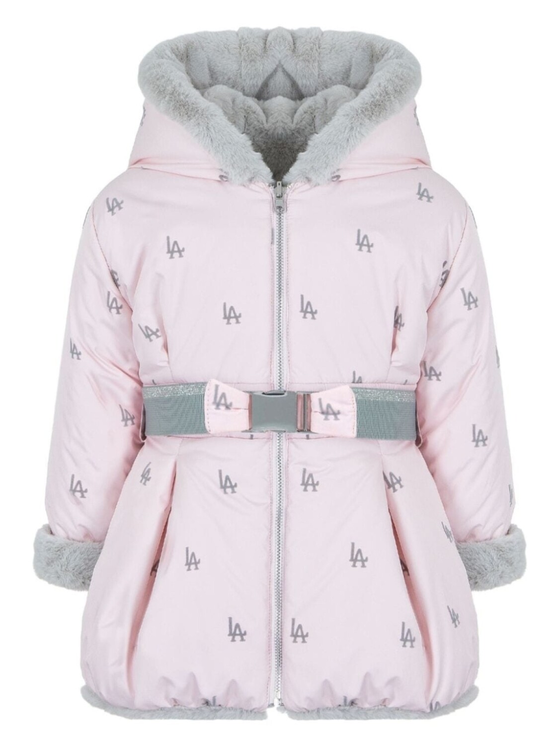 

Lapin House двусторонний пуховик, серый