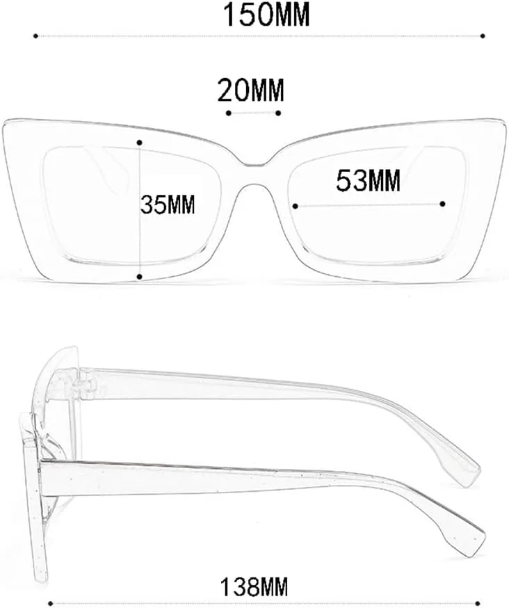 

Модные женские солнцезащитные очки прямоугольной формы «кошачий глаз», набор из 5 штук, винтажный стиль «кошачий глаз», защита от ультрафиолета UV400 Azoxus, Red