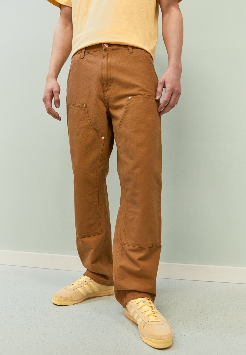 

Брюки Double Knee Pant Carhartt WIP, цвет hamilton brown rinsed