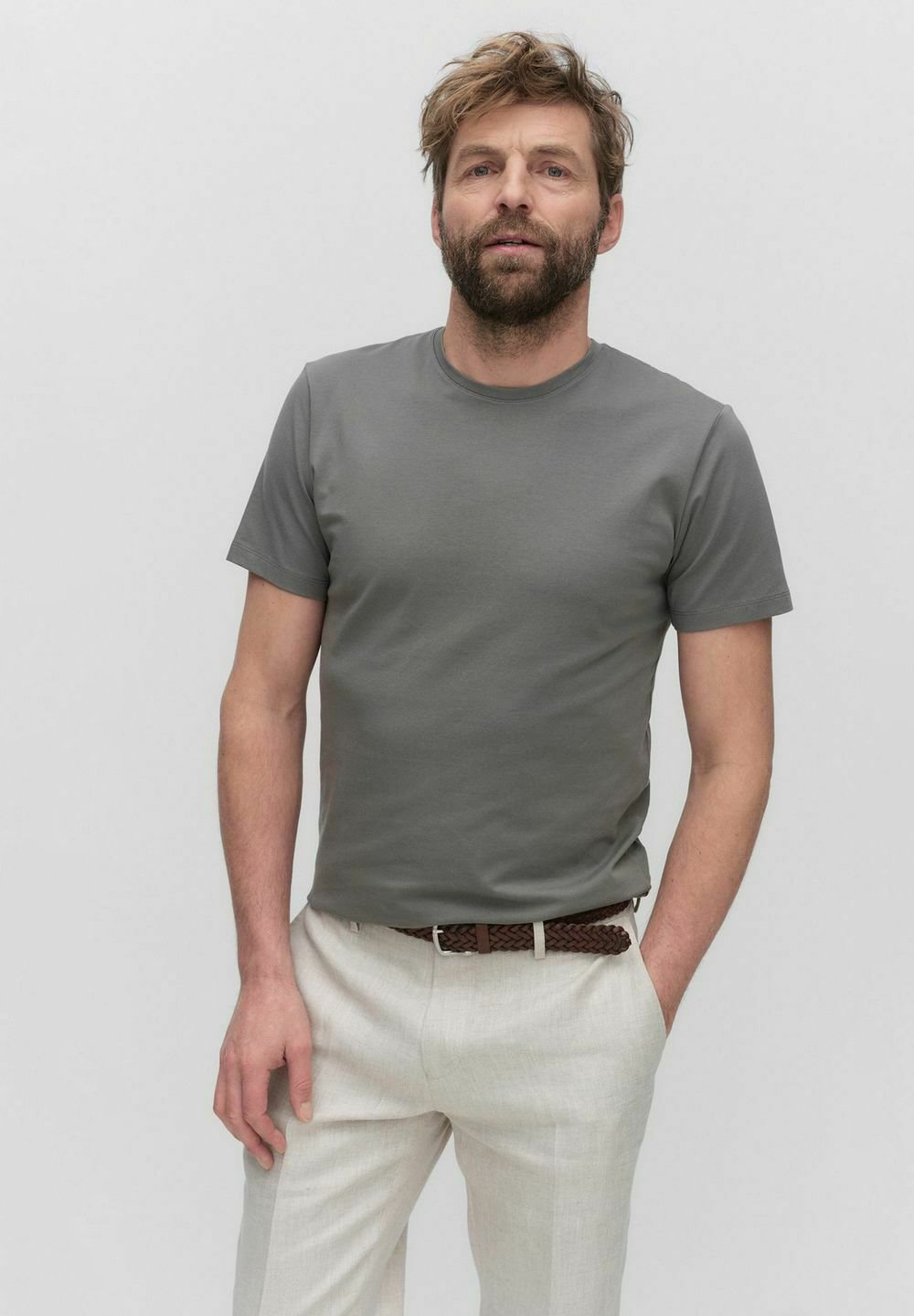 

Базовая футболка CORE SOLID O-NECK Bläck, хаки