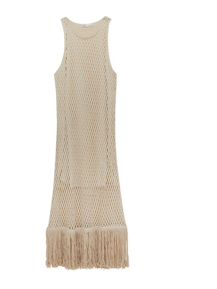 

Вязаное платье Pull&Bear, бежевый