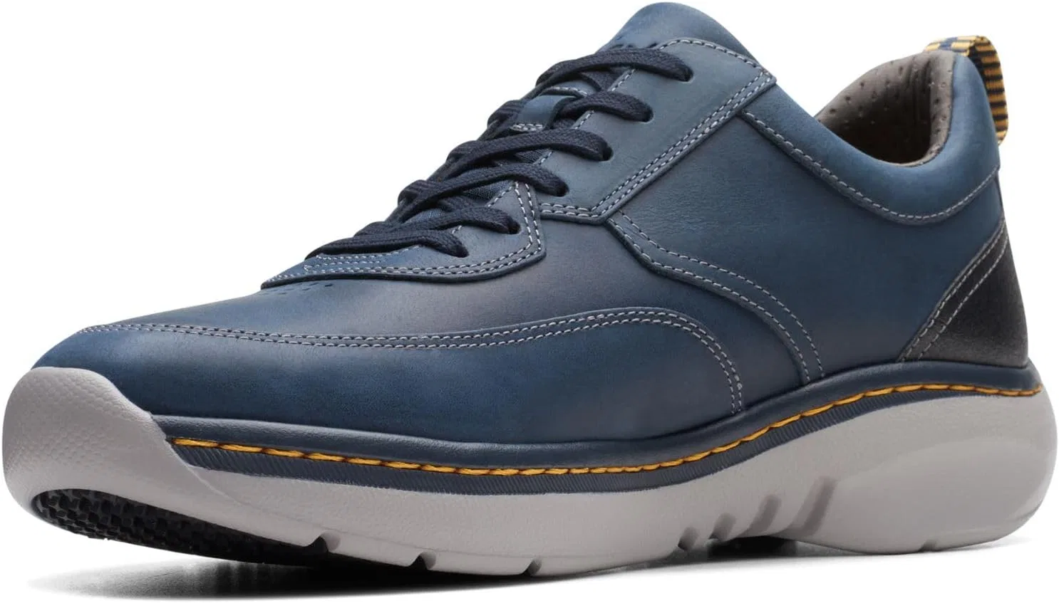 Мужские кроссовки Clarkspro на шнуровке Clarks, Navy Leather — фото 4