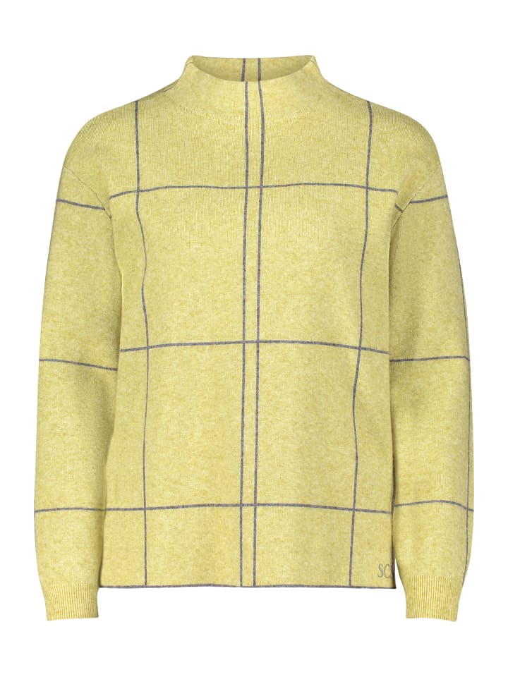 

Клетчатый вязаный свитер в зелено-серой гамме Betty Barclay