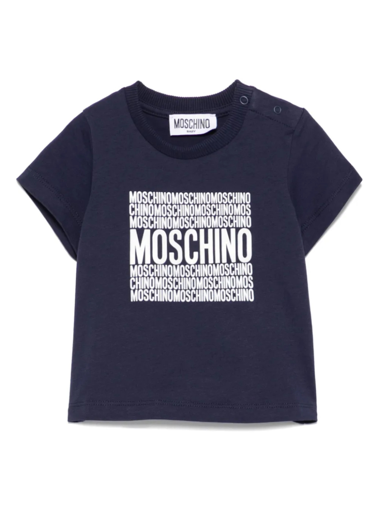 

Футболка с логотипом Moschino Kids, синий