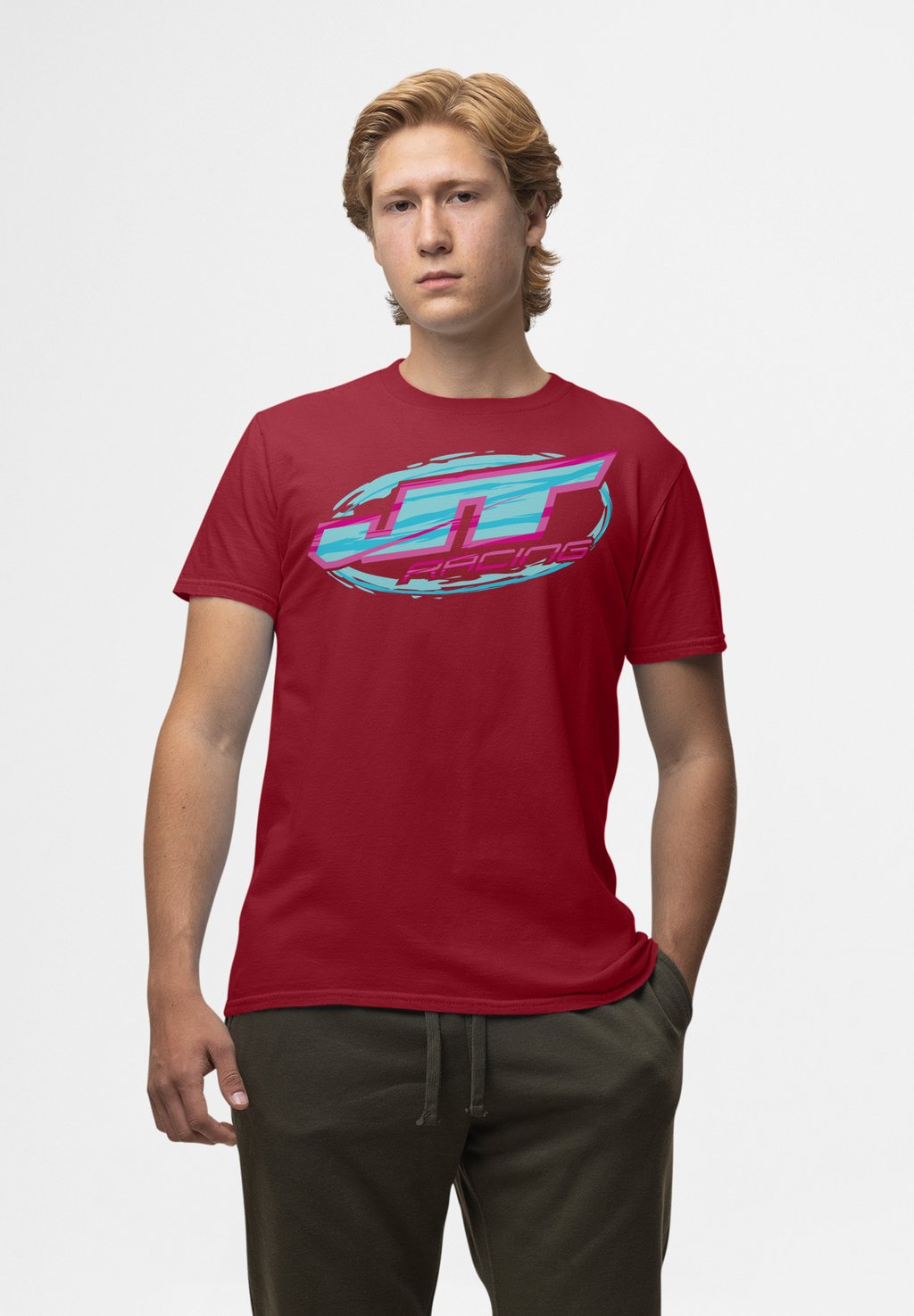 

Футболка с принтом RACING AND LOGO Henry Tiger, бургундия